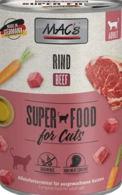 Mac's Monoprotein Wołowina Mokra Karma dla kota op. 400g Pakiet 6szt.
