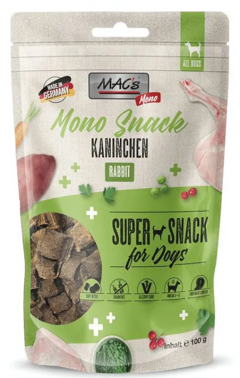 Mac's Przysmak Mono Snack Rabbit dla psa op. 100g