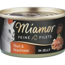 Miamor Feine Filets Adult Tuńczyk i jajo przepiórki Mokra Karma dla kota op. 100g Puszka