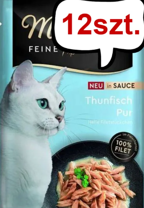 Miamor Feine Filets Adult Tuńczyk w sosie Mokra Karma dla kota op. 100g SASZETKA Pakiet 12szt.