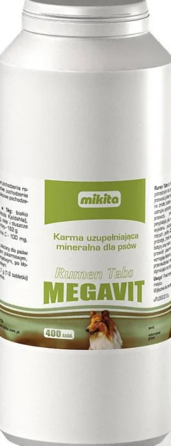 Mikita Preparat na przewód pokarmowy MEGAVIT Rumen Tabs dla psa op. 400 tabletek