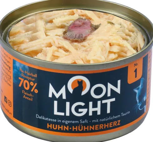 Moonlight Dinner nr 1 Kurczak i serca kurczaka Mokra Karma dla kota op. 80g