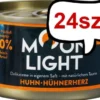 Moonlight Dinner nr 1 Kurczak i serca kurczaka Mokra Karma dla kota op. 80g Pakiet 24szt.