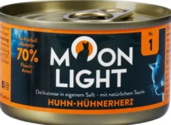 Moonlight Dinner nr 1 Kurczak i serca kurczaka Mokra Karma dla kota op. 80g Pakiet 24szt.