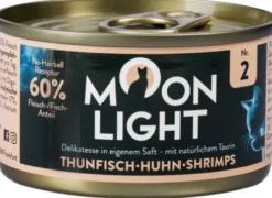 Moonlight Dinner nr 2 Tuńczyk, kurczak i krewetki Mokra Karma dla kota op. 80g Pakiet 24szt.