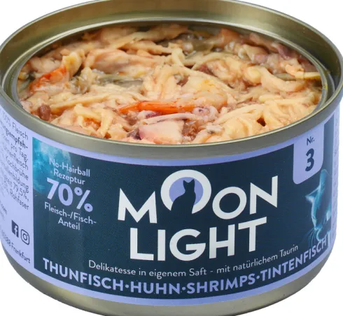 Moonlight Dinner nr 3 Tuńczyk, kurczak i kałamarnica Mokra Karma dla kota op. 80g