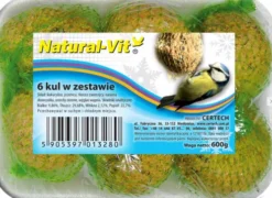 Natural-Vit Kula tłuszczowa Uniwersalna Karma dla ptaków wolnożyjących op. 6szt.