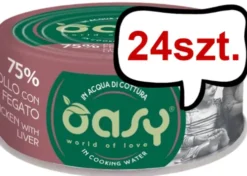 Oasy Adult More Love Chicken with Liver Mokra Karma dla kota op. 70g Pakiet 24szt.
