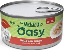 Oasy Adult Natural Chicken with Duck Mokra Karma dla kota op. 85g Pakiet 24szt.