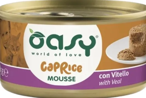 Oasy Caprice Adult Mousse with Veal Mokra Karma dla kota op. 85g Pakiet 18szt.