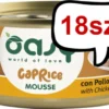 Oasy Caprice Adult Mousse with Chicken Mokra Karma dla kota op. 85g Pakiet 18szt.
