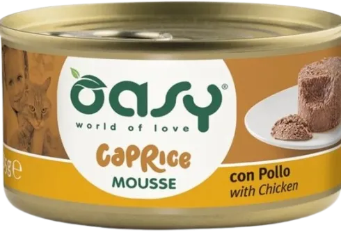 Oasy Caprice Adult Mousse with Chicken Mokra Karma dla kota op. 85g Pakiet 18szt.