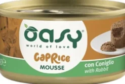 Oasy Caprice Adult Mousse with Rabbit Mokra Karma dla kota op. 85g Pakiet 18szt.