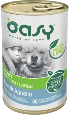 Oasy One Protein Adult Medium/Large Lamb mokra karma dla psa op. 400g