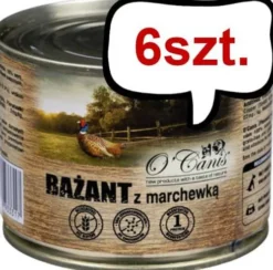 O'Canis Bażant z marchewką Mokra Karma dla psa op. 200g Pakiet 6szt.