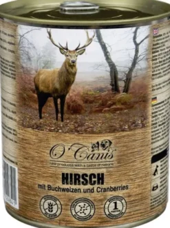 O'Canis Jeleń z kaszą gryczaną Mokra Karma dla psa op. 800g Pakiet 6szt.