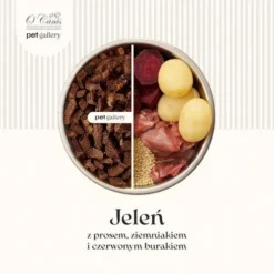 O'Canis Jeleń z prosem, ziemniakami i burakiem Sucha Karma dla psa op. 1.5kg