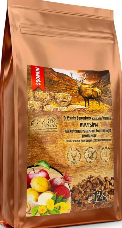 O'Canis Jeleń z prosem, ziemniakami i burakiem Sucha Karma dla psa op. 12kg