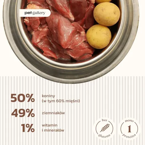 O'Canis Konina z ZIEMNIAKAMI Mokra Karma dla psa op. 400g