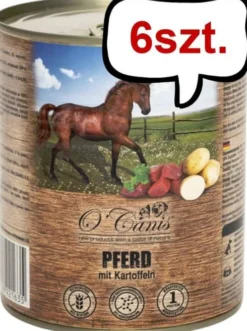 O'Canis Konina z ZIEMNIAKAMI Mokra Karma dla psa op. 800g Pakiet 6szt.