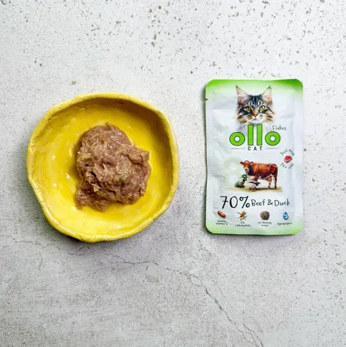 Ollo Cat Nr 8 Beef&Duck Mokra Karma dla kota op. 85g