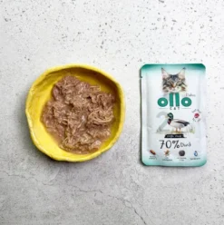 Ollo Cat Nr 2 Duck Mokra Karma dla kota op. 85g Pakiet 12szt.