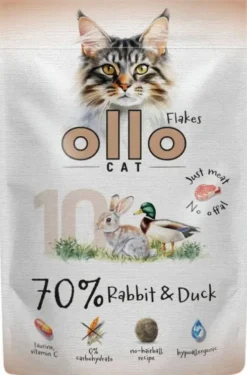 Ollo Cat Nr 10 Rabbit&Duck Mokra Karma dla kota op. 85g Pakiet 12szt.
