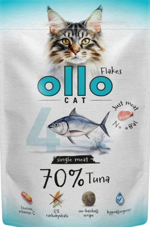 Ollo Cat Nr 4 Tuna Mokra Karma dla kota op. 85g Pakiet 12szt.