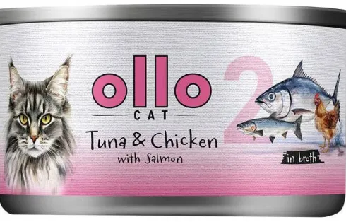 Ollo Cat Tuna&Chicken with Salmon Mokra Karma dla kota op.70g