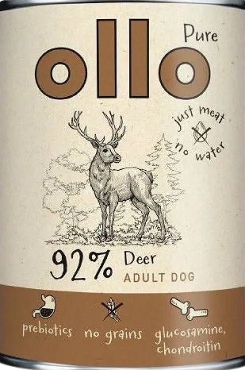 Ollo Pure Deer Mokra Karma dla psa op. 850g