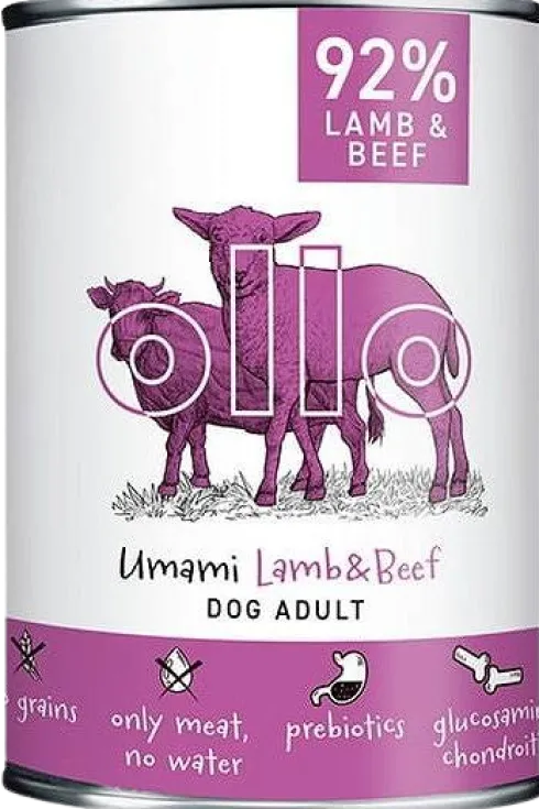 Ollo Umami Lamb&Beef Mokra Karma dla psa op. 400g Pakiet 8szt.