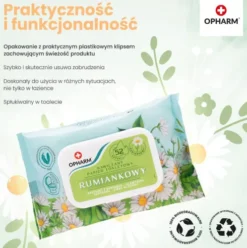 Opharm Nawilżany papier toaletowy Rumiankowy op. 52szt.