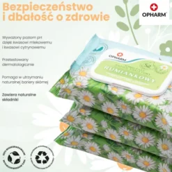 Opharm Nawilżany papier toaletowy Rumiankowy op. 52szt.