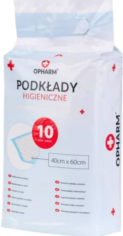Opharm Podkłady higieniczne - maty absorbujące dla psa rozm. 40x60cm op. 10szt.