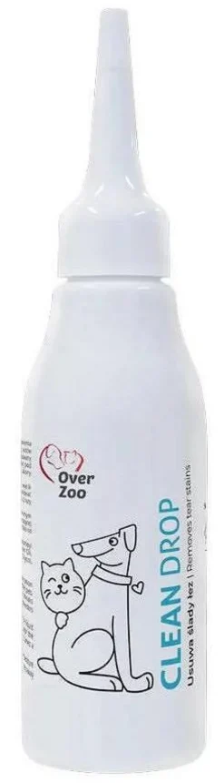 Over Zoo Preparat usuwający ślady łez Clean Drop dla psa i kota poj. 60ml