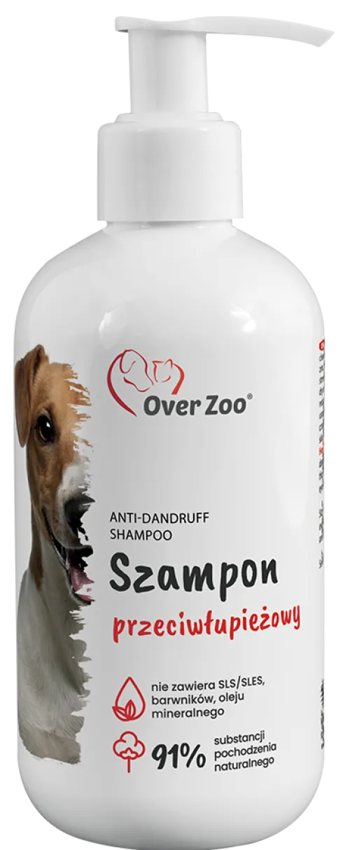 Over Zoo Szampon z cynkiem zwalczający łupież dla psa poj. 250ml