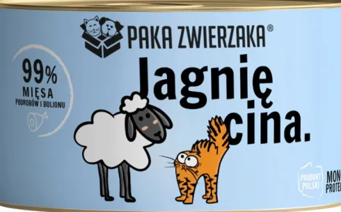 Paka Zwierzaka Jagnięcina Mokra karma dla kota op. 200g Pakiet 6szt.