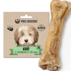 Paka Zwierzaka Kość z dodatkiem strusia rozm. XL dł. 17 cm