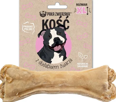 Paka Zwierzaka Kość z dodatkiem żwacza rozm. XL dł. 17cm