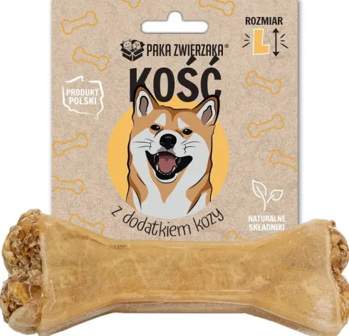 Paka Zwierzaka Kość z dodatkiem kozy rozm. L dł. 13.5 cm
