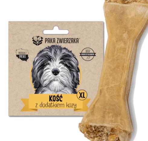 Paka Zwierzaka Kość z dodatkiem kozy rozm. XL dł. 17cm