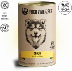 Paka Zwierzaka Królik i dzik z dynią Mokra karma dla psa op. 400g