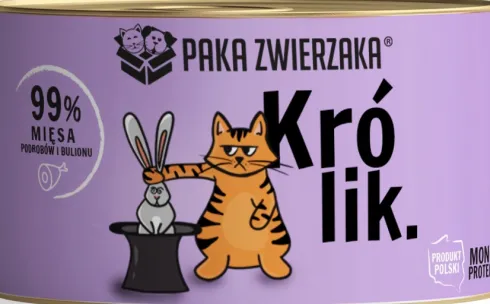 Paka Zwierzaka Królik Mokra karma dla kota op. 200g
