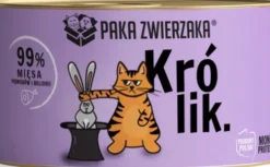 Paka Zwierzaka Królik Mokra karma dla kota op. 200g Pakiet 6szt.