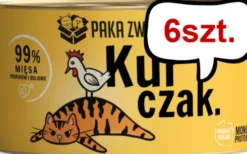 Paka Zwierzaka Kurczak Mokra karma dla kota op. 200g Pakiet 6szt.