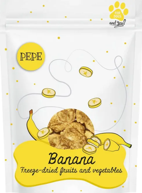 Paka Zwierzaka Lio Pepe Banan Przysmaki liofilizowane dla psa op. 30g