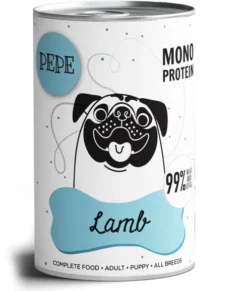 Paka Zwierzaka Pepe Jagnięcina Mokra karma dla psa op. 400g Pakiet 6szt.