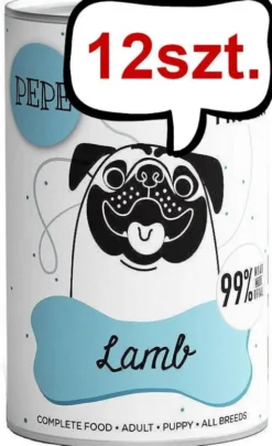 Paka Zwierzaka Pepe Jagnięcina Mokra karma dla psa op. 400g Pakiet 6szt.