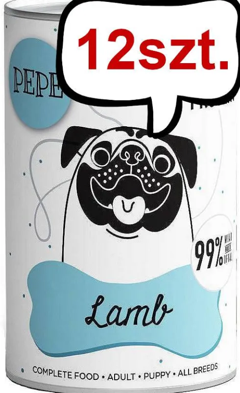 Paka Zwierzaka Pepe Jagnięcina Mokra karma dla psa op. 400g Pakiet 6szt.