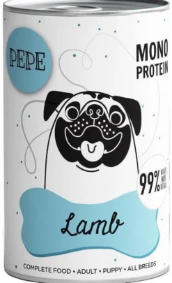 Paka Zwierzaka Pepe Jagnięcina Mokra karma dla psa op. 400g